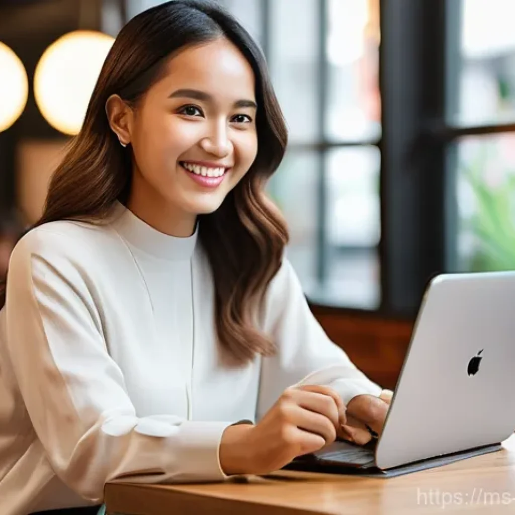 콘텐츠 크리에이터로서의 자기 개발 방법 - **Prompt:** A cheerful Malay female content creator, in her mid-20s, with a warm smile, wearing a mo...