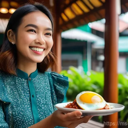 콘텐츠 크리에이터의 연봉 협상 준비 체크리스트 - **Prompt:** "A vibrant, mid-shot of a young, diverse Malaysian female content creator, dressed in a ...