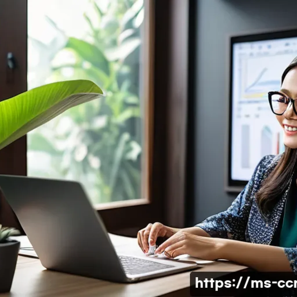 콘텐츠 제작 이론과 실무의 차이점 - A modern content creator workspace set in a vibrant Malaysian home office, featuring a young Malay w...