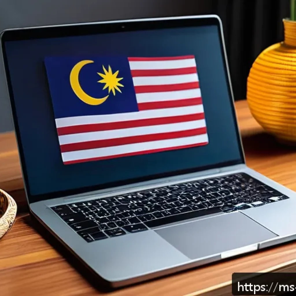 콘텐츠 제작 관련 최신 트렌드 - A vibrant Malaysian social media content creator’s workspace featuring a sleek laptop displaying Ins...